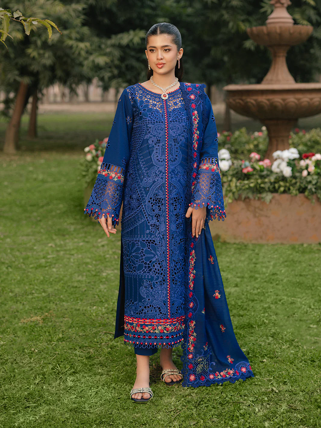 Freesia Embroidered Lawn