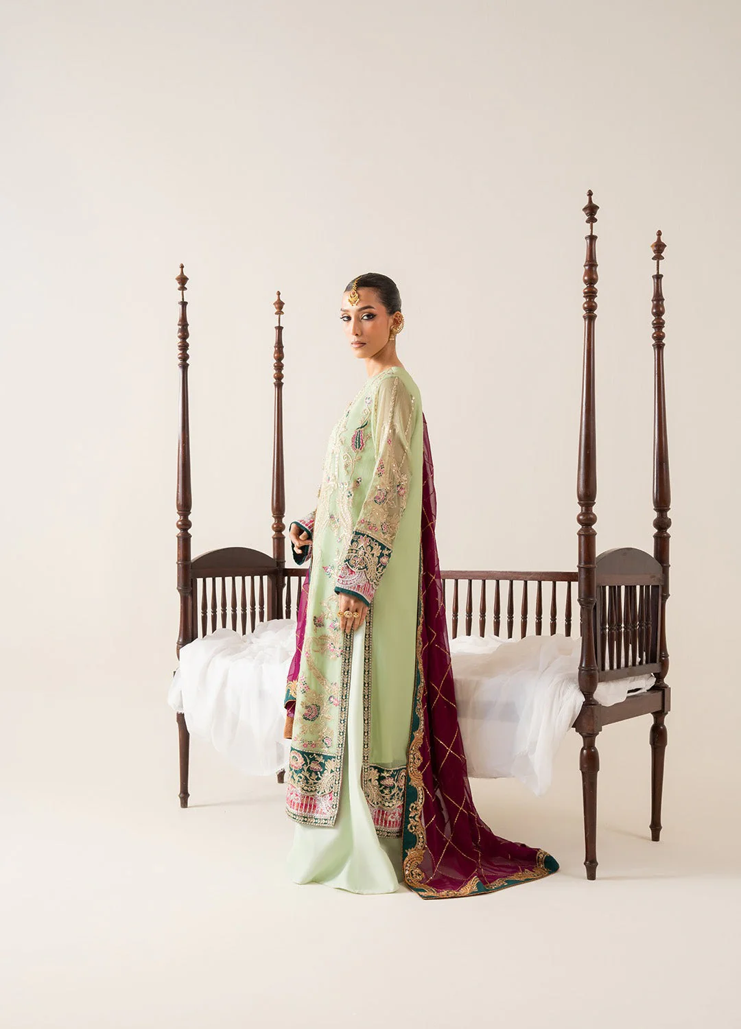 Freesia Zaib Embroirdered Chiffon - Image 4