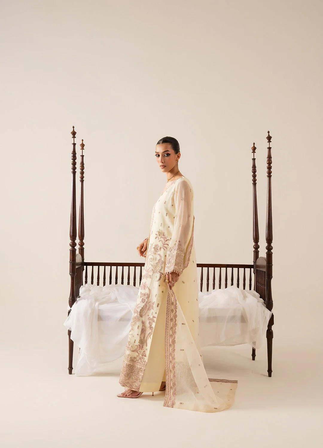 Freesia Zaib Embroirdered Chiffon - Image 4