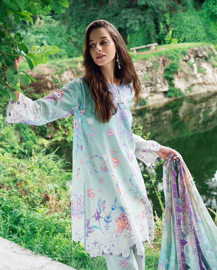 Garden veil Printed Lawn - Image 5