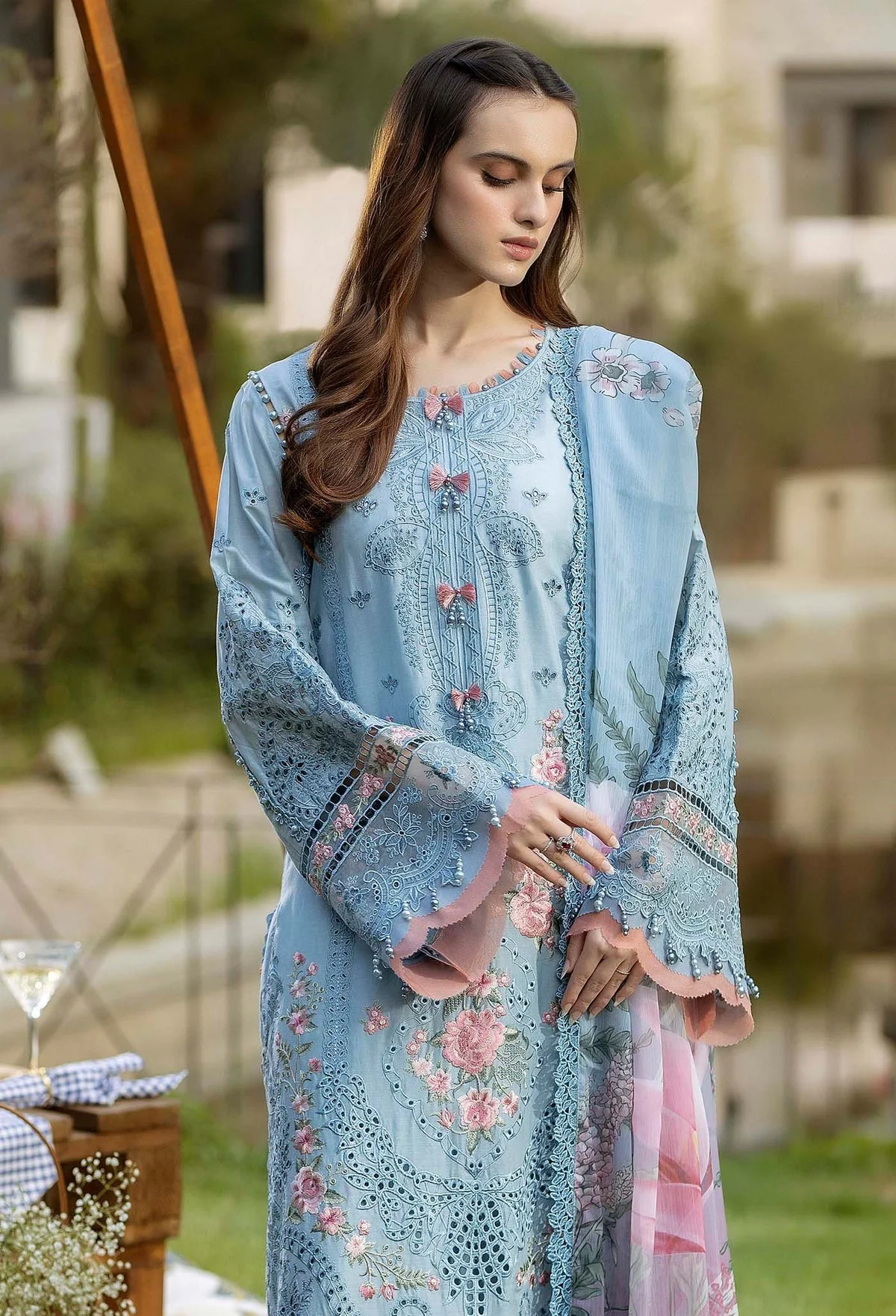 Gardenia Embroidered Lawn - Image 3