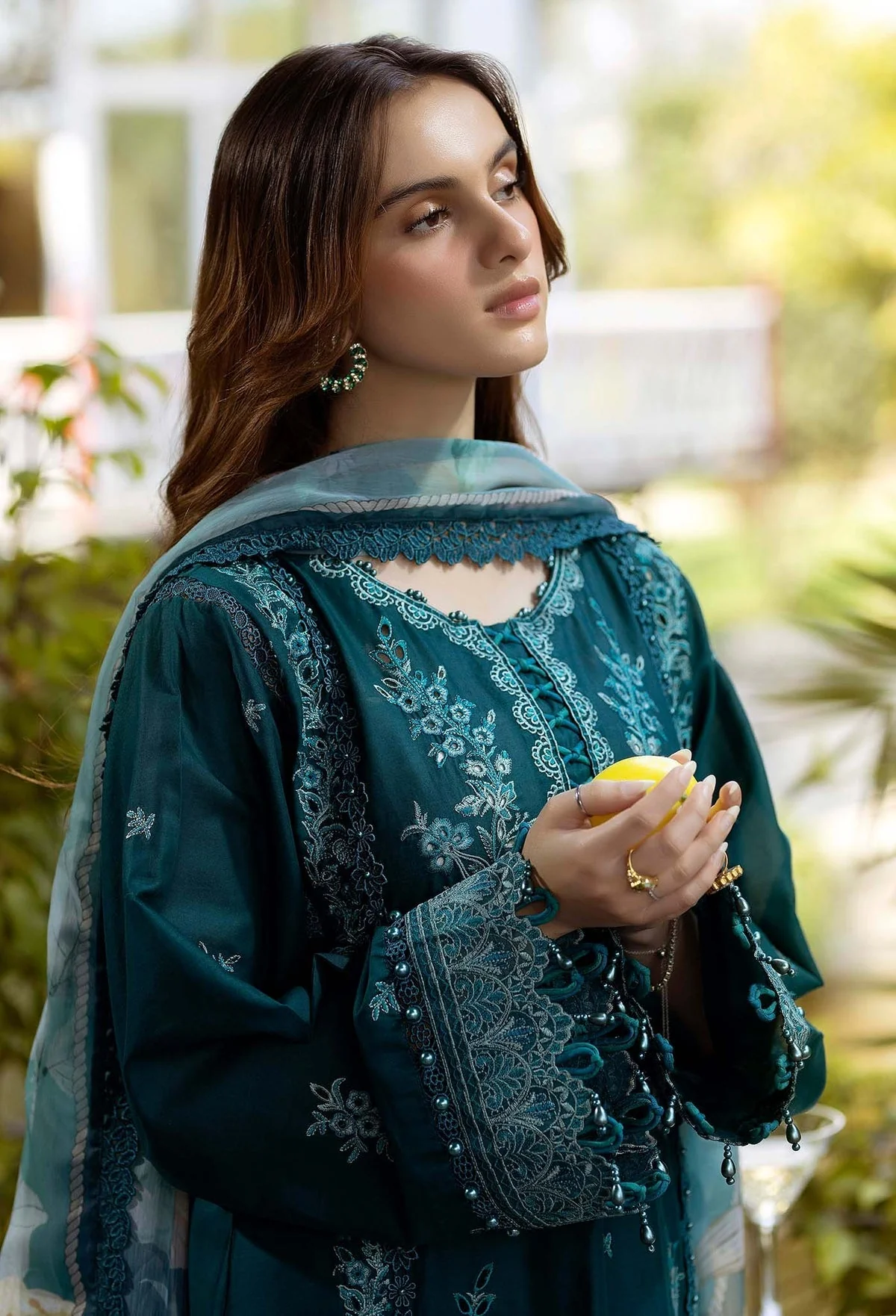 Gardenia Embroidered Lawn - Image 4