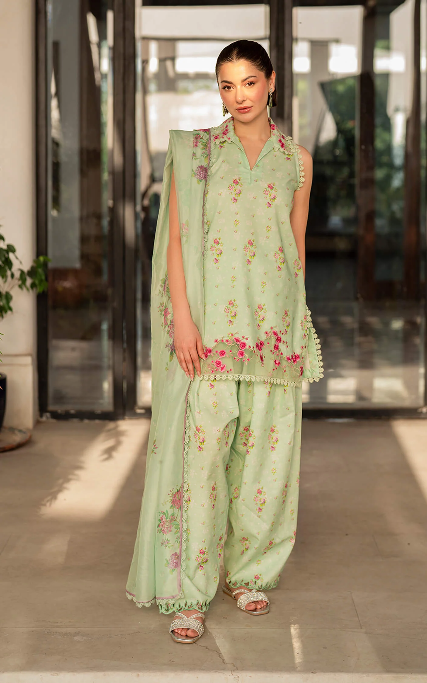 ASIF & NABEEL MERAKI Unstitched Lawn - Gul-e-Rana MK-11