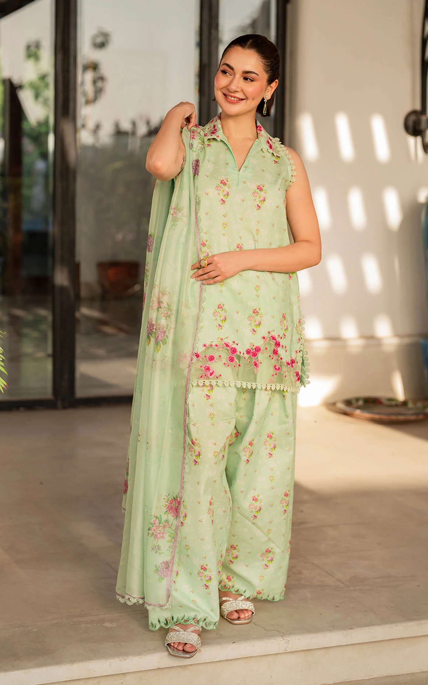 ASIF & NABEEL MERAKI Unstitched Lawn - Gul-e-Rana MK-11 - Image 10