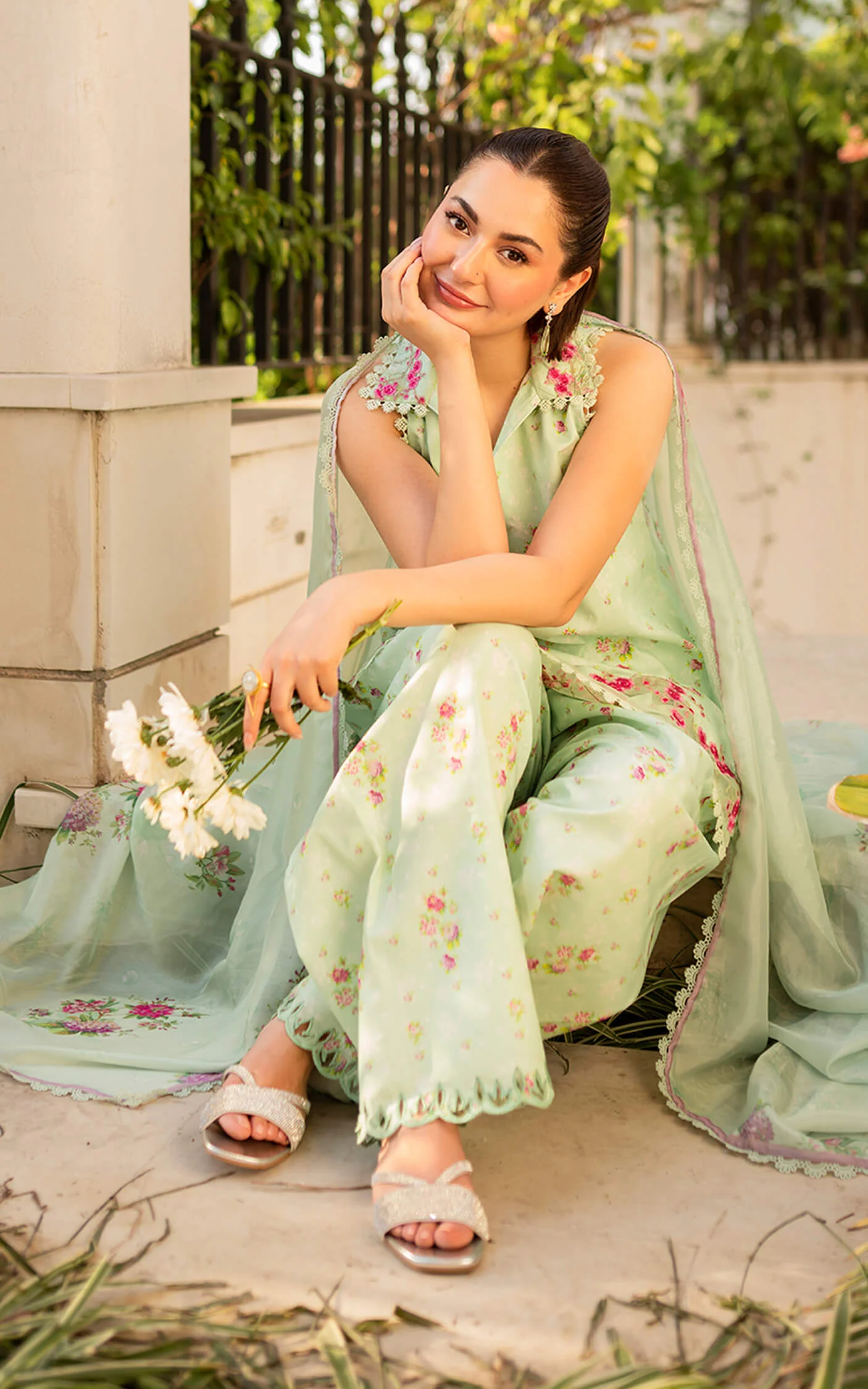 ASIF & NABEEL MERAKI Unstitched Lawn - Gul-e-Rana MK-11 - Image 4