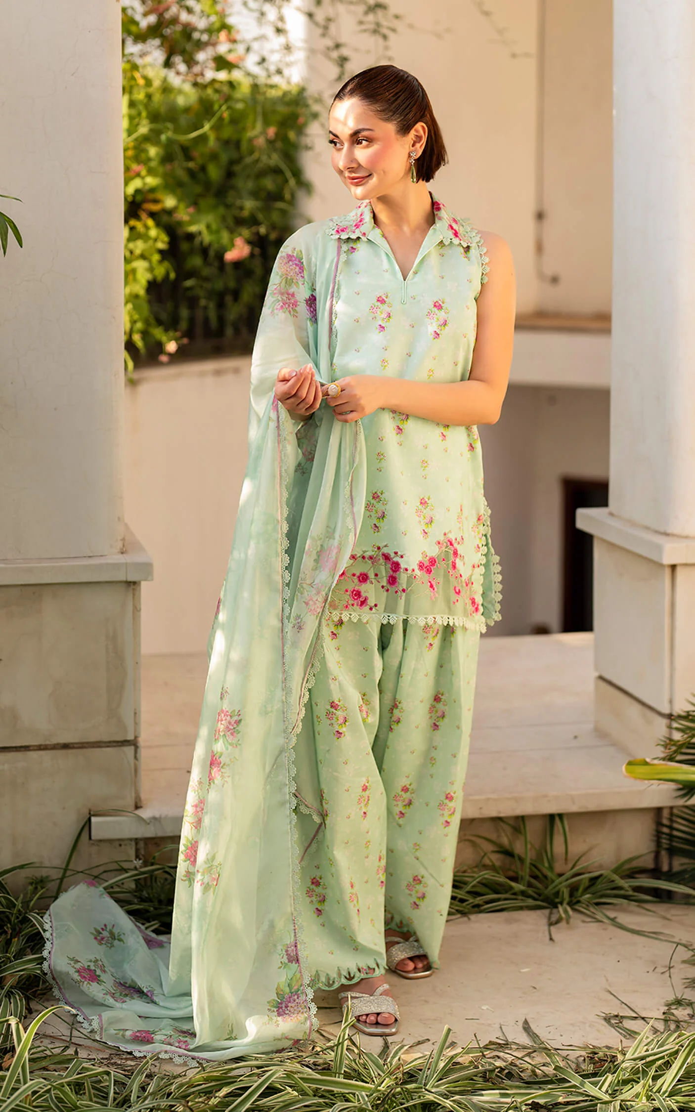 ASIF & NABEEL MERAKI Unstitched Lawn - Gul-e-Rana MK-11 - Image 9