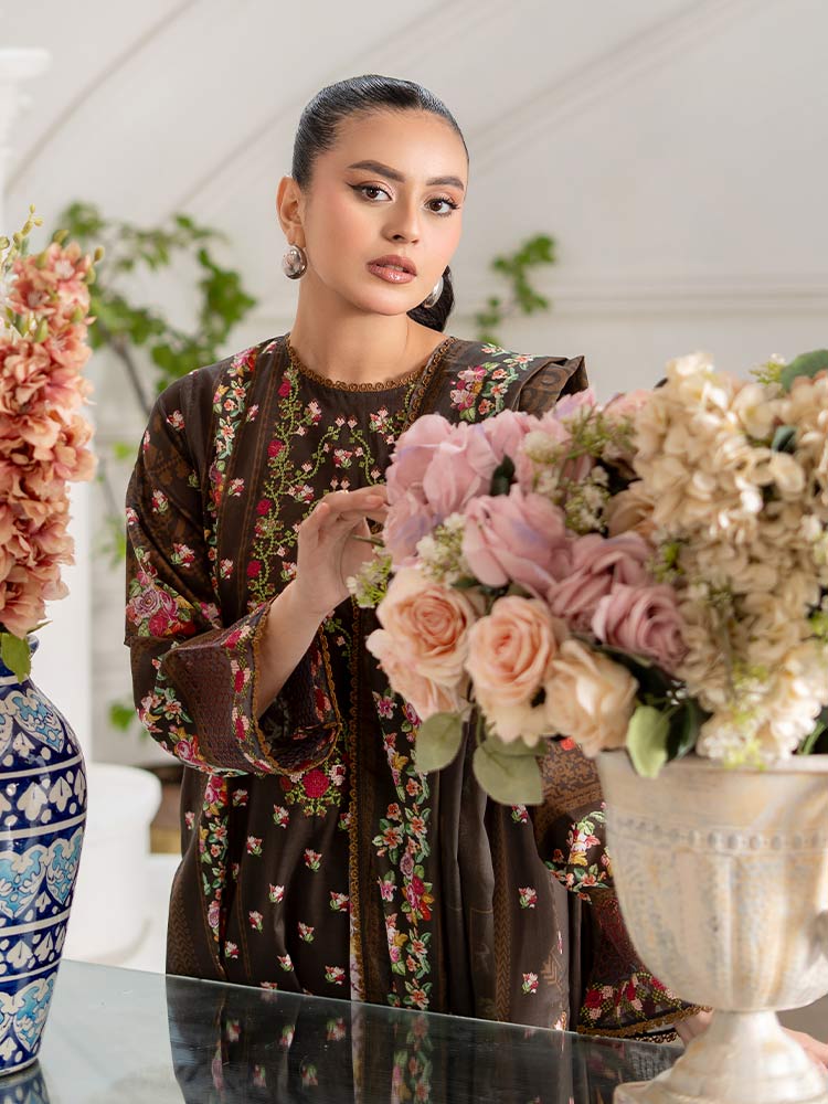GULL BAHAR 3-Piece Unstitched Digital Printed Lawn Suit - Image 3