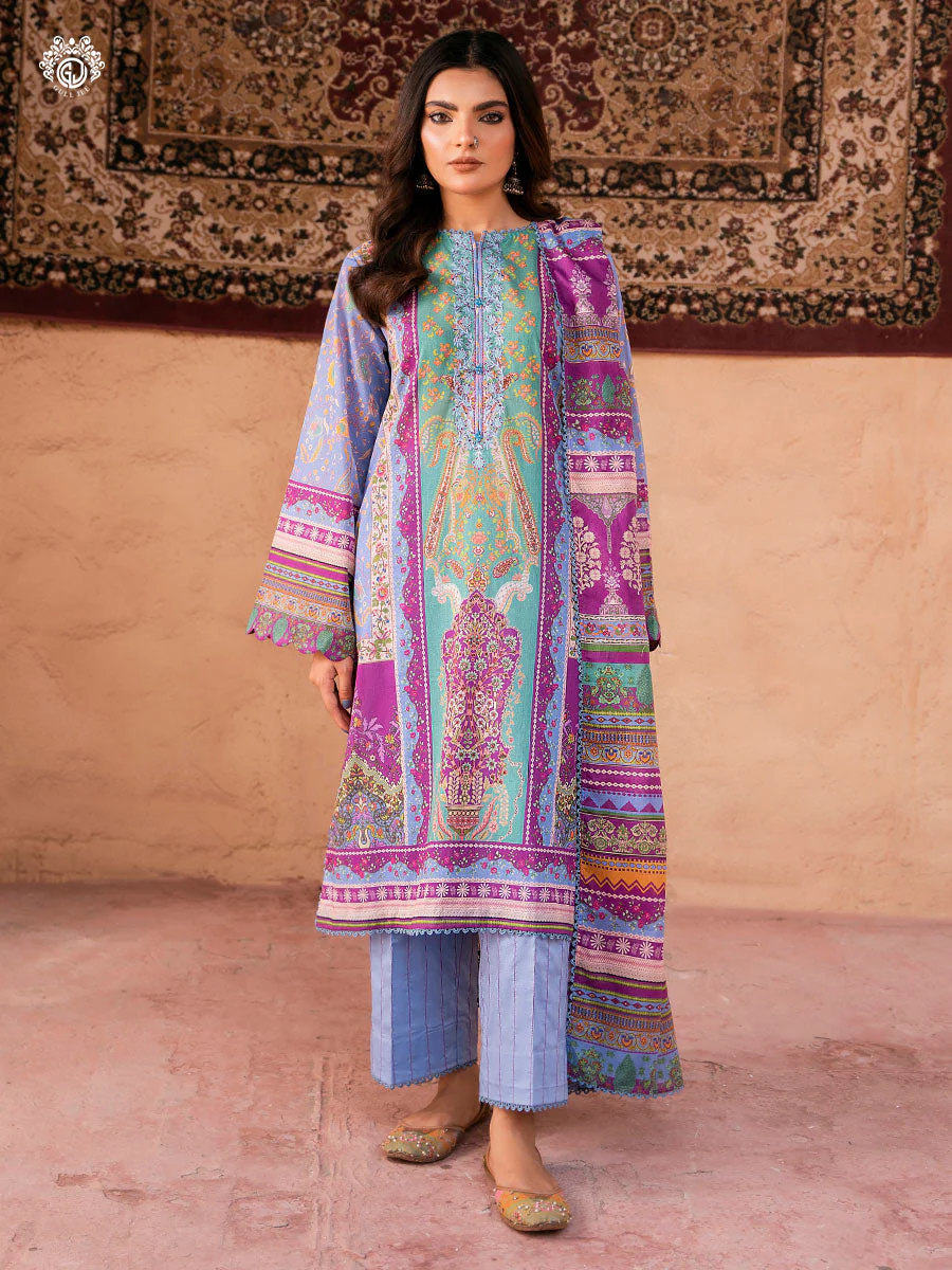 Gullbano Unstitched 3 pc Lawn