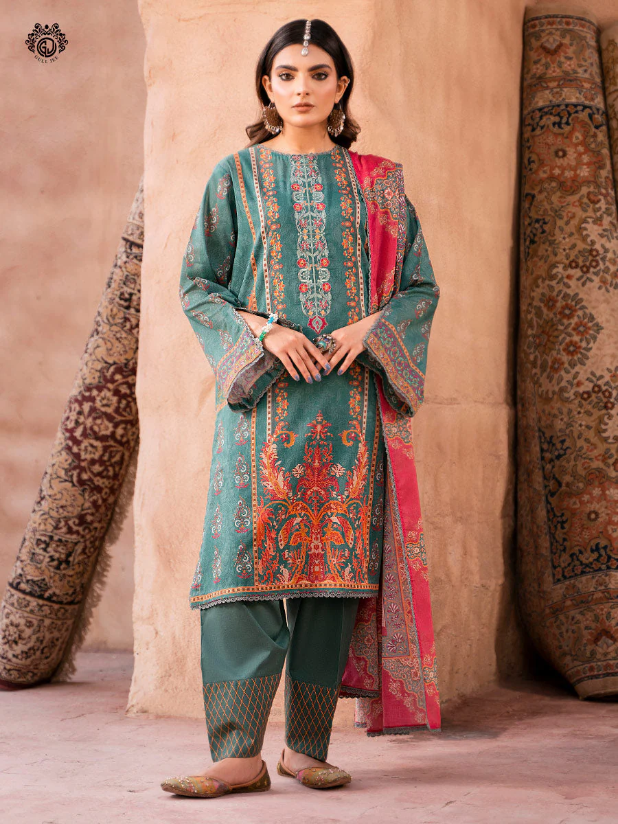 Gullbano Unstitched 3 pc Lawn