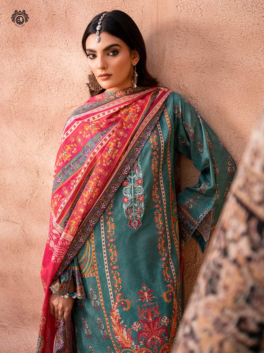 Gullbano Unstitched 3 pc Lawn - Image 3