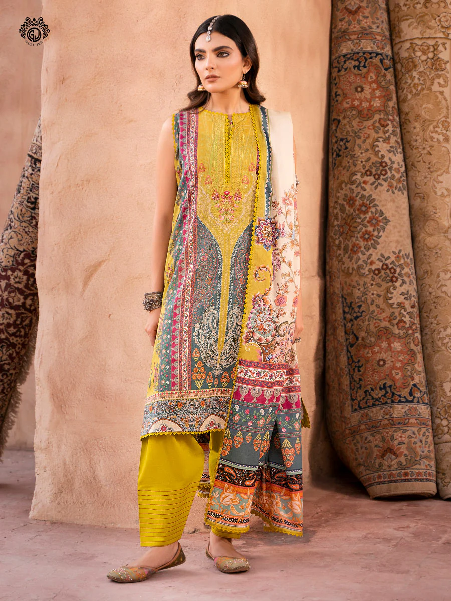 Gullbano Unstitched 3 pc Lawn