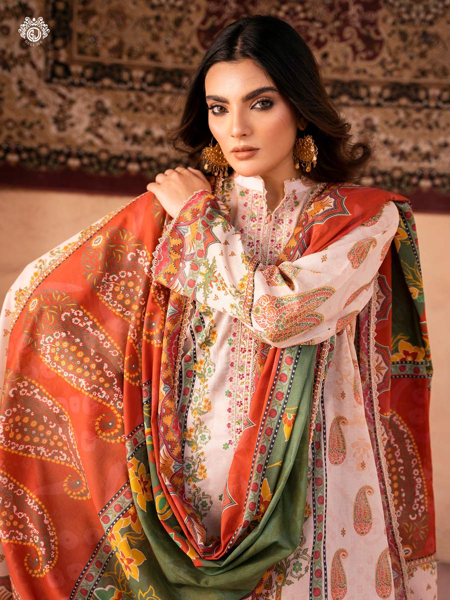 Gullbano Unstitched 3 pc Lawn - Image 3