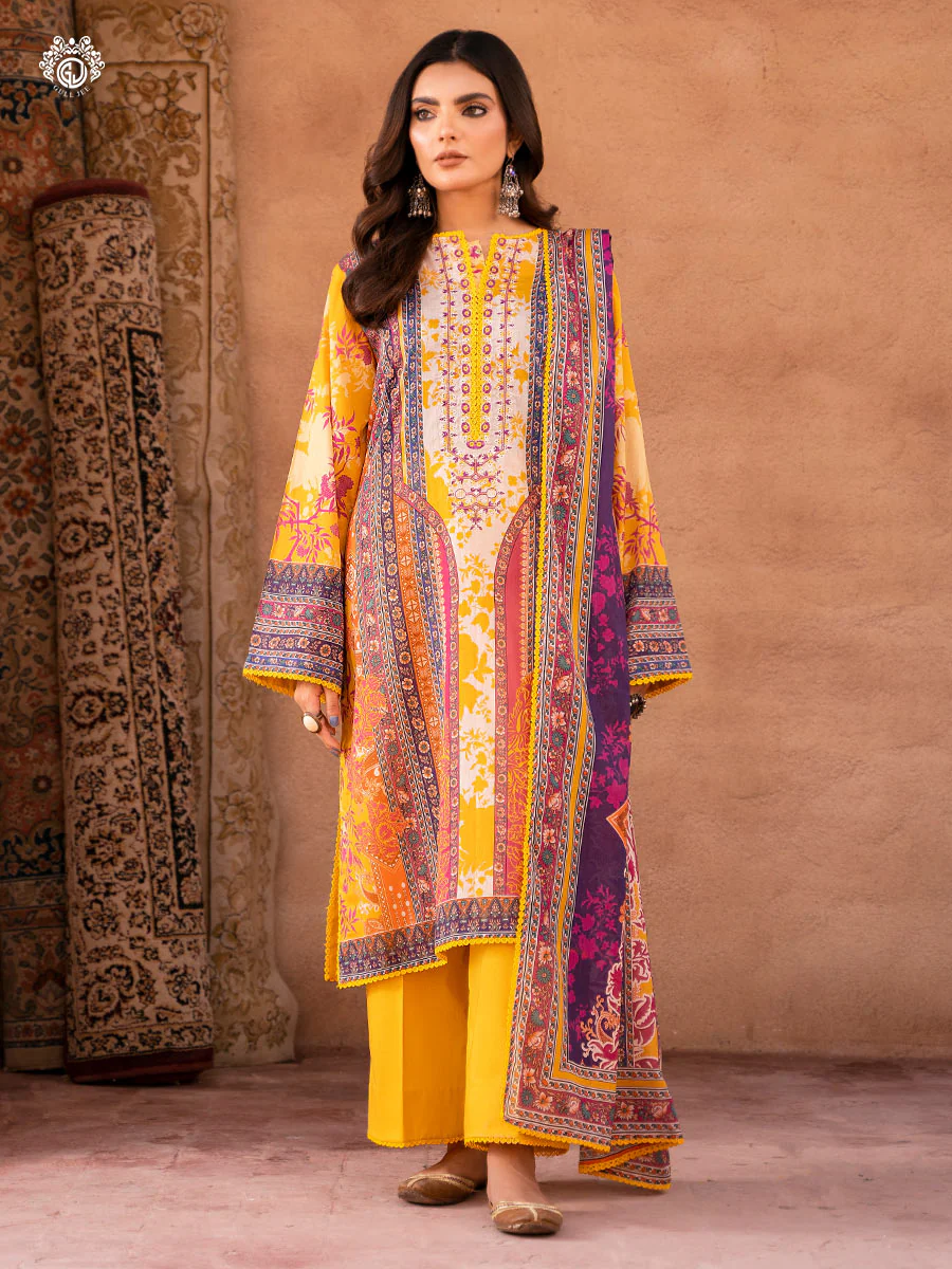 Gullbano Unstitched 3 pc Lawn