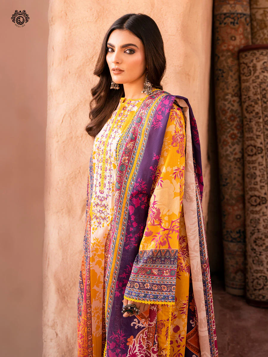 Gullbano Unstitched 3 pc Lawn - Image 3