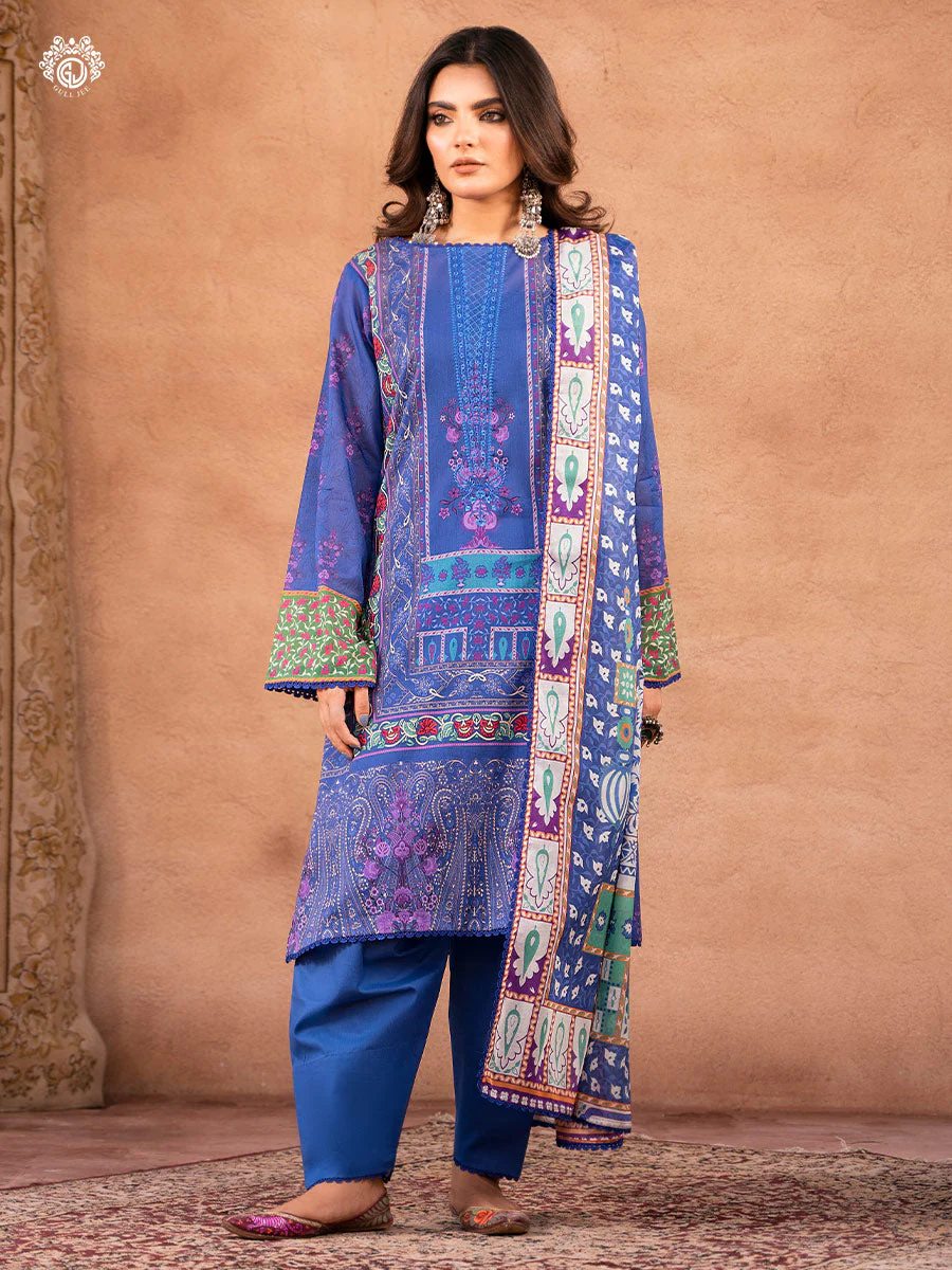 Gullbano Unstitched 3 pc Lawn