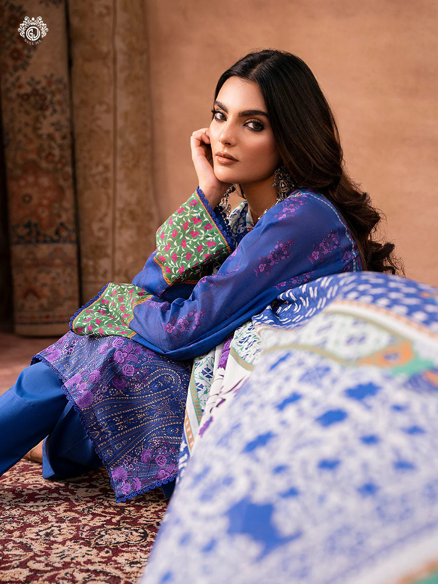 Gullbano Unstitched 3 pc Lawn - Image 3