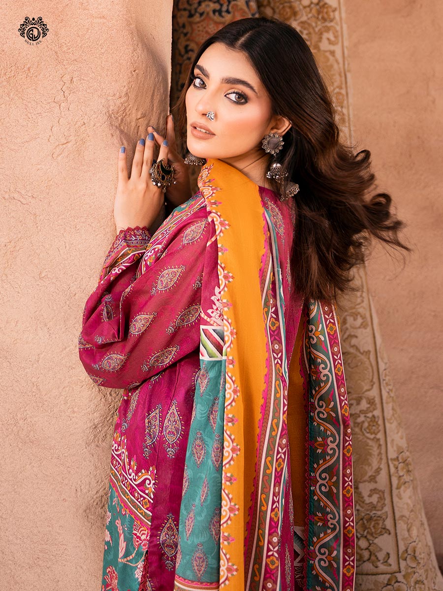Gullbano Unstitched 3 pc Lawn - Image 3