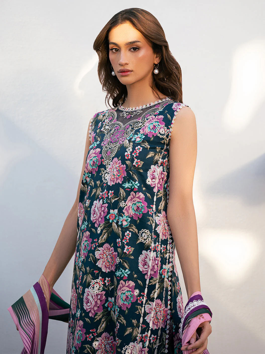 Hazel Printed Embroidered Lawn - Image 3
