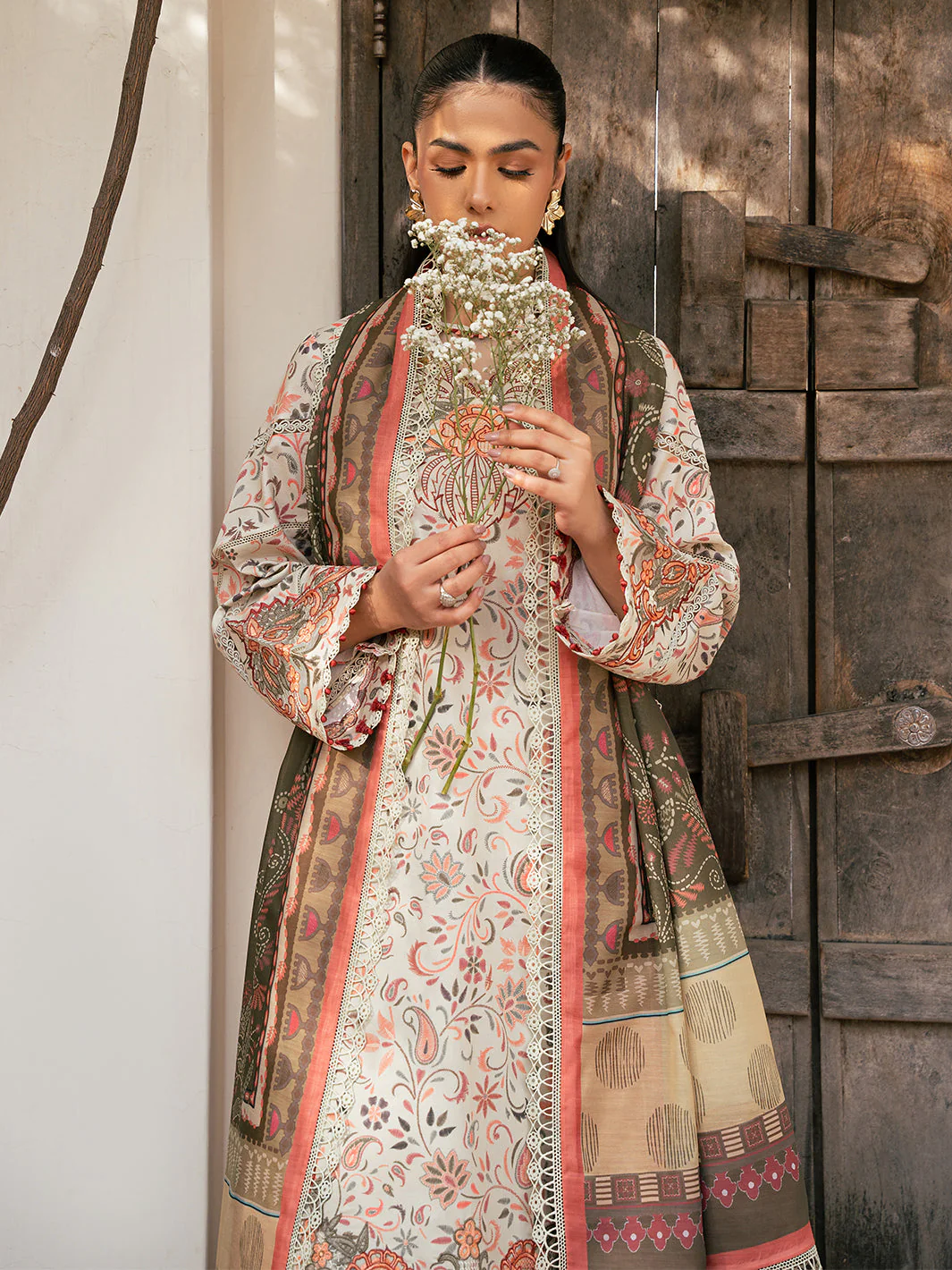 Hazel Printed Embroidered Lawn - Image 6