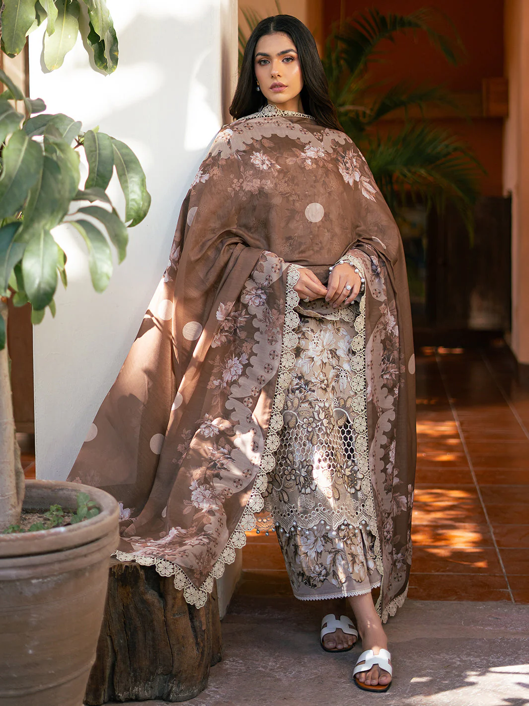 Hazel Printed Embroidered Lawn - Image 6