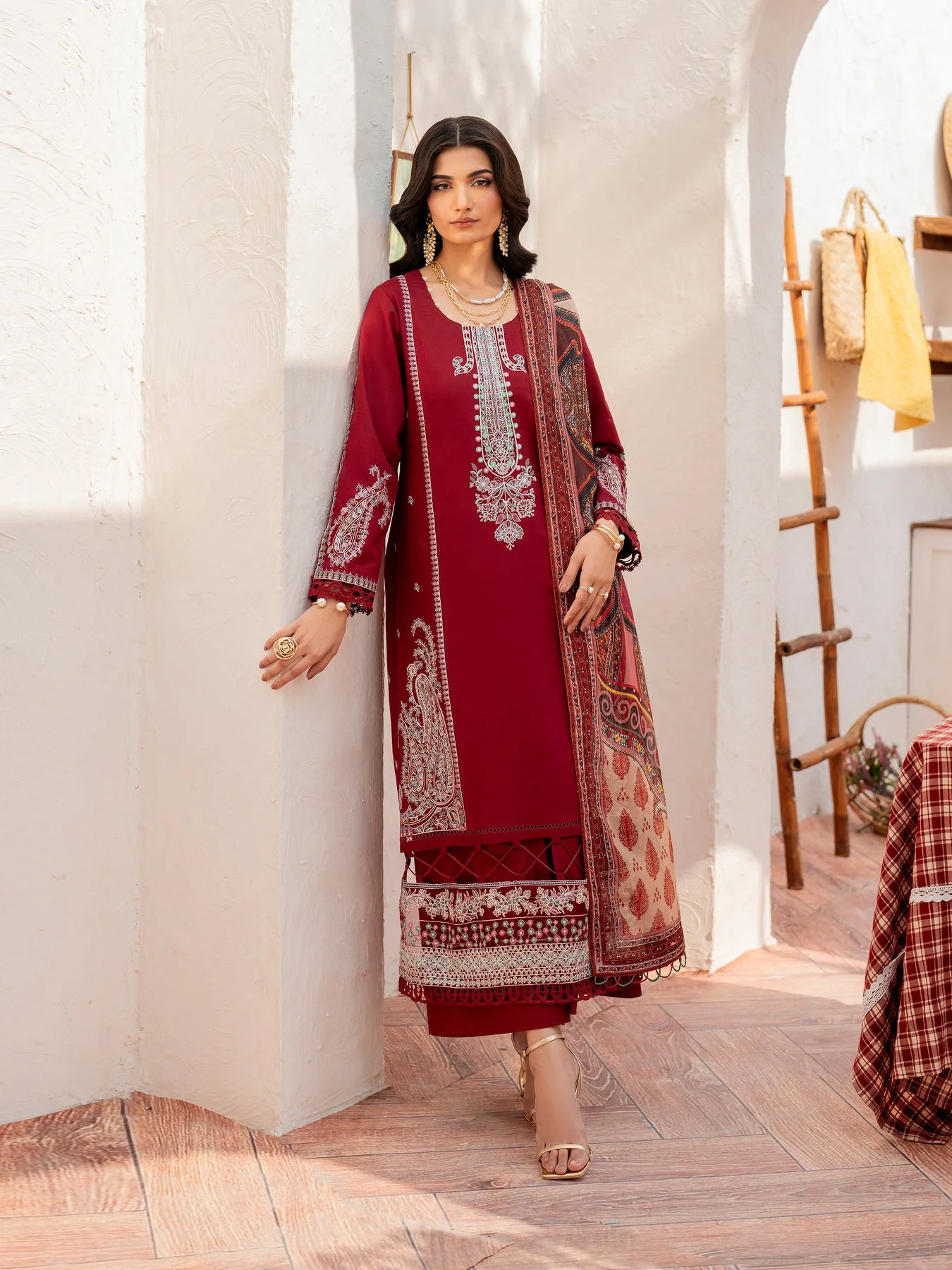 Husn-E-Arah Unstitched Lawn - Image 3