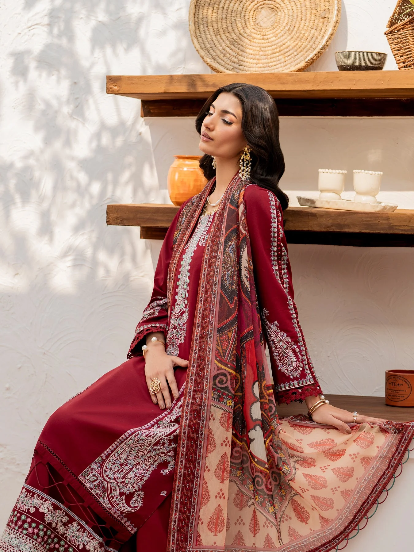 Husn-E-Arah Unstitched Lawn - Image 4