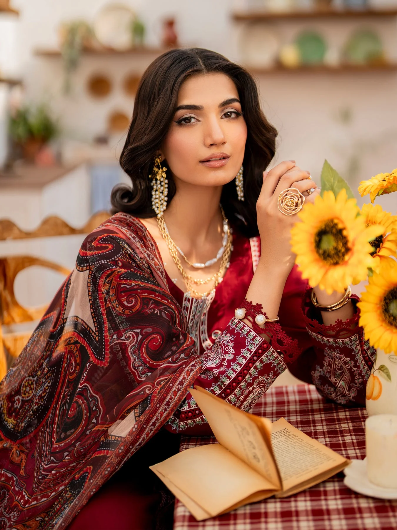 Husn-E-Arah Unstitched Lawn - Image 6