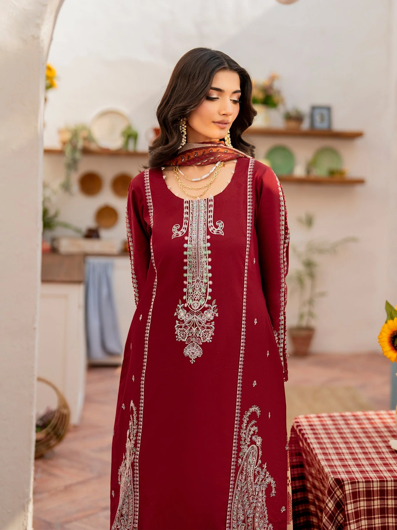 Husn-E-Arah Unstitched Lawn - Image 7