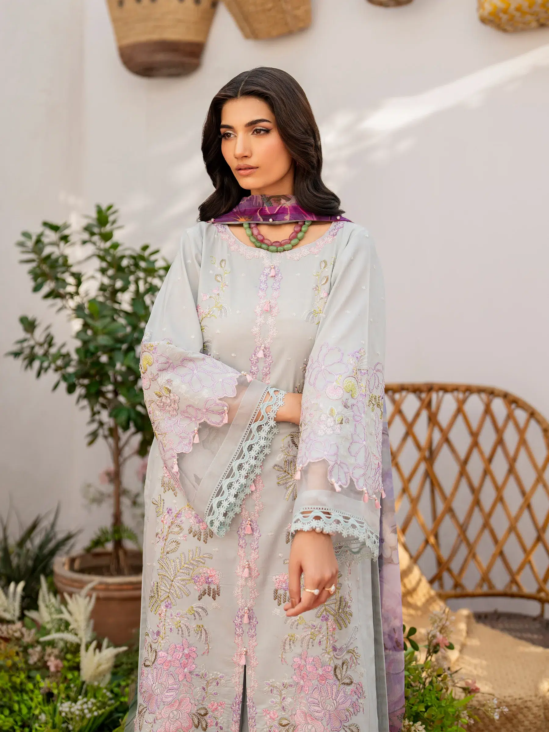 Husn-E-Arah Unstitched Lawn - Image 2