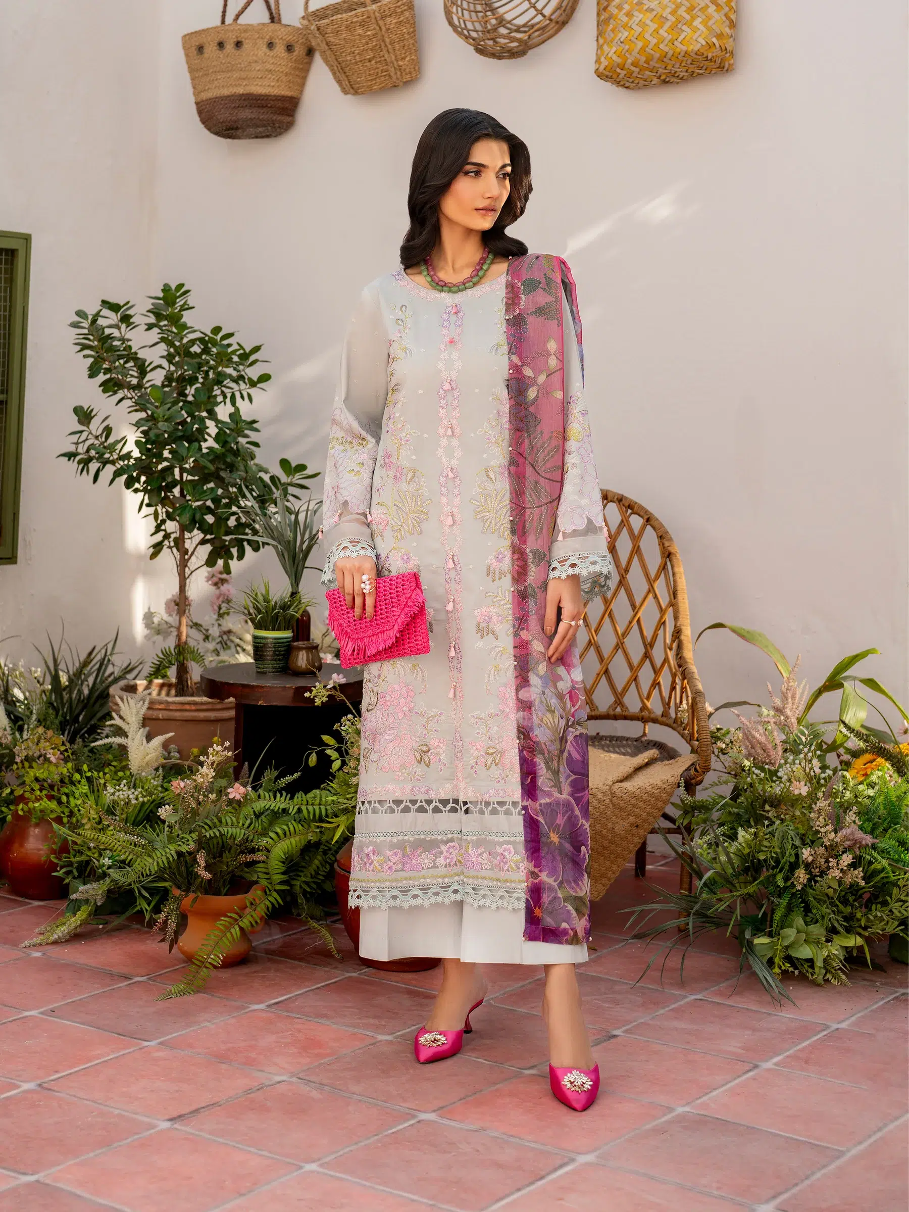 Husn-E-Arah Unstitched Lawn - Image 3