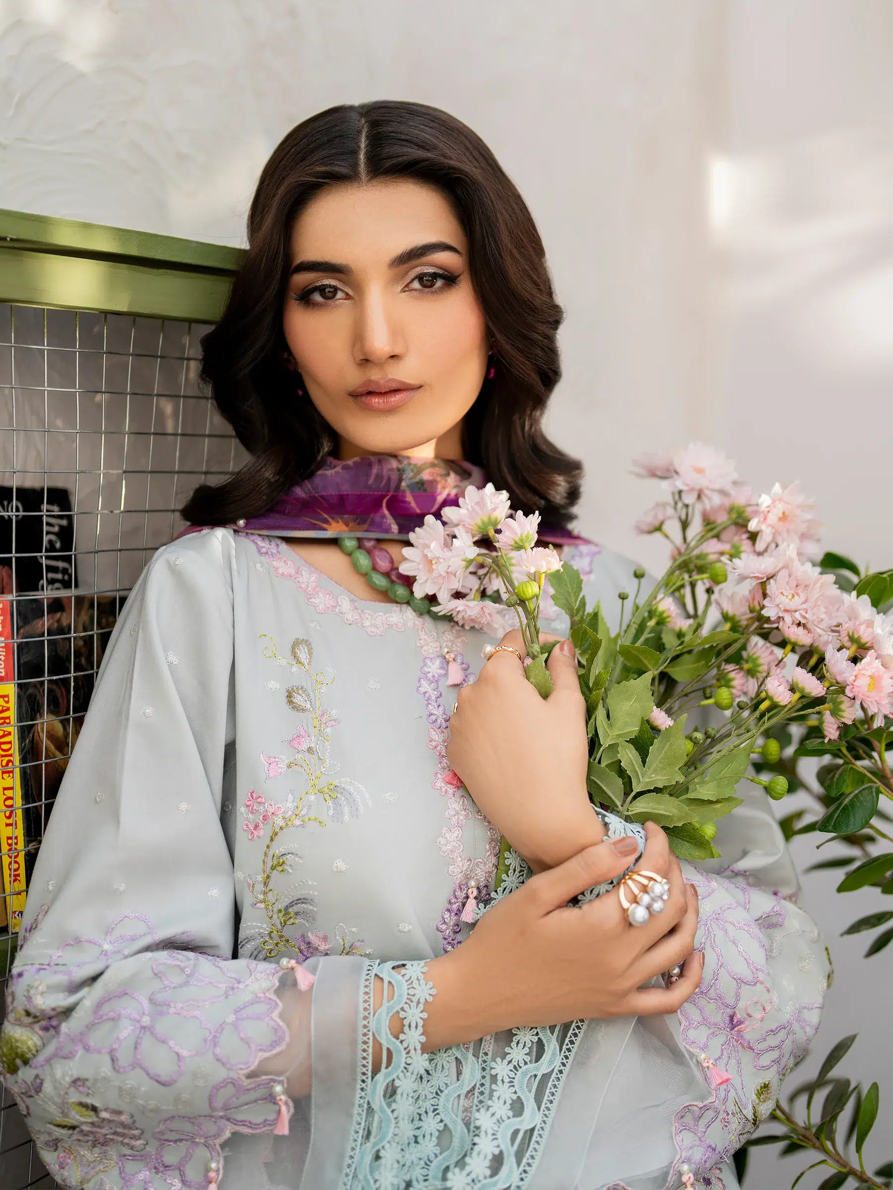 Husn-E-Arah Unstitched Lawn - Image 5