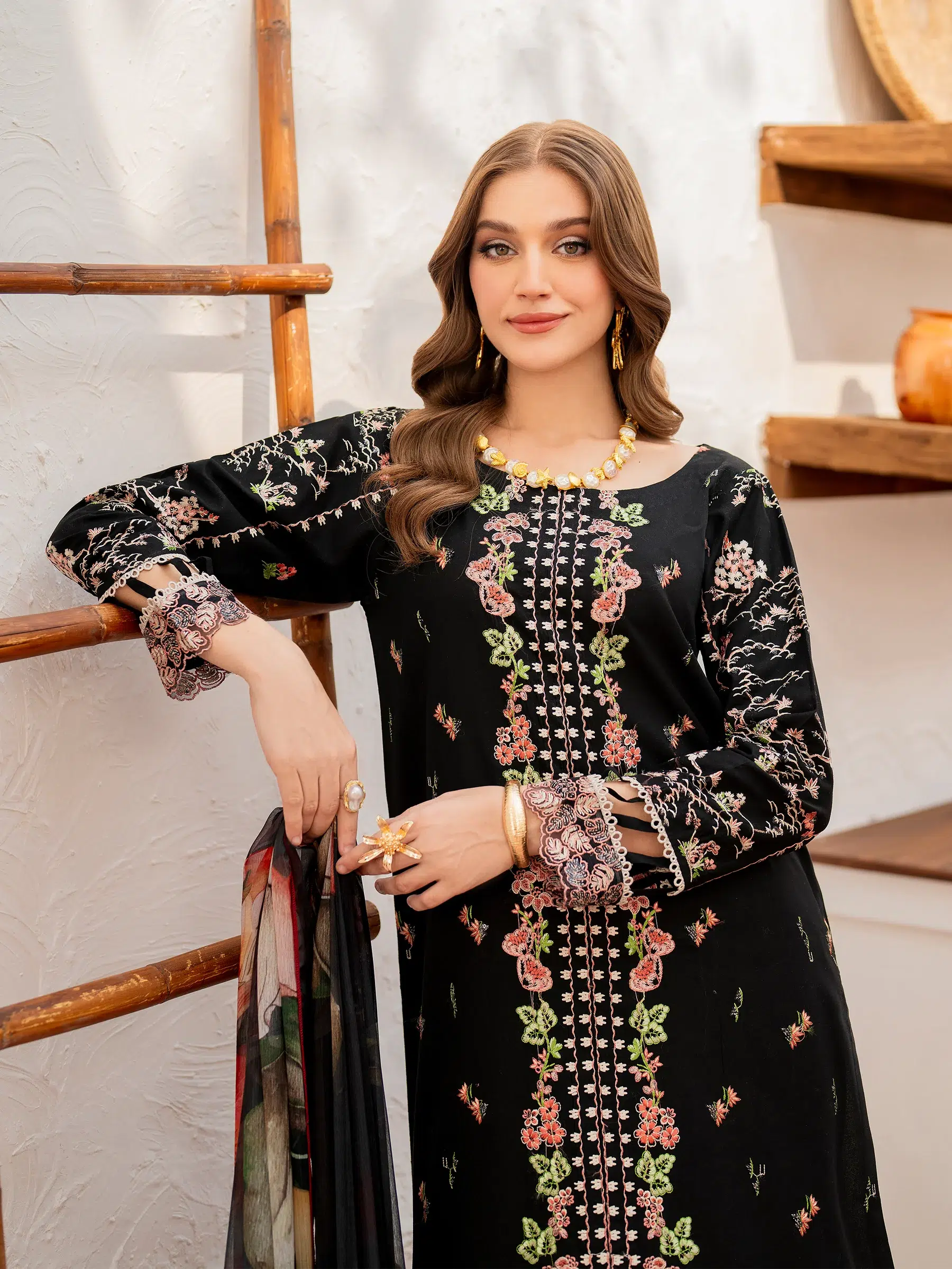 Husn-E-Arah Unstitched Lawn - Image 3
