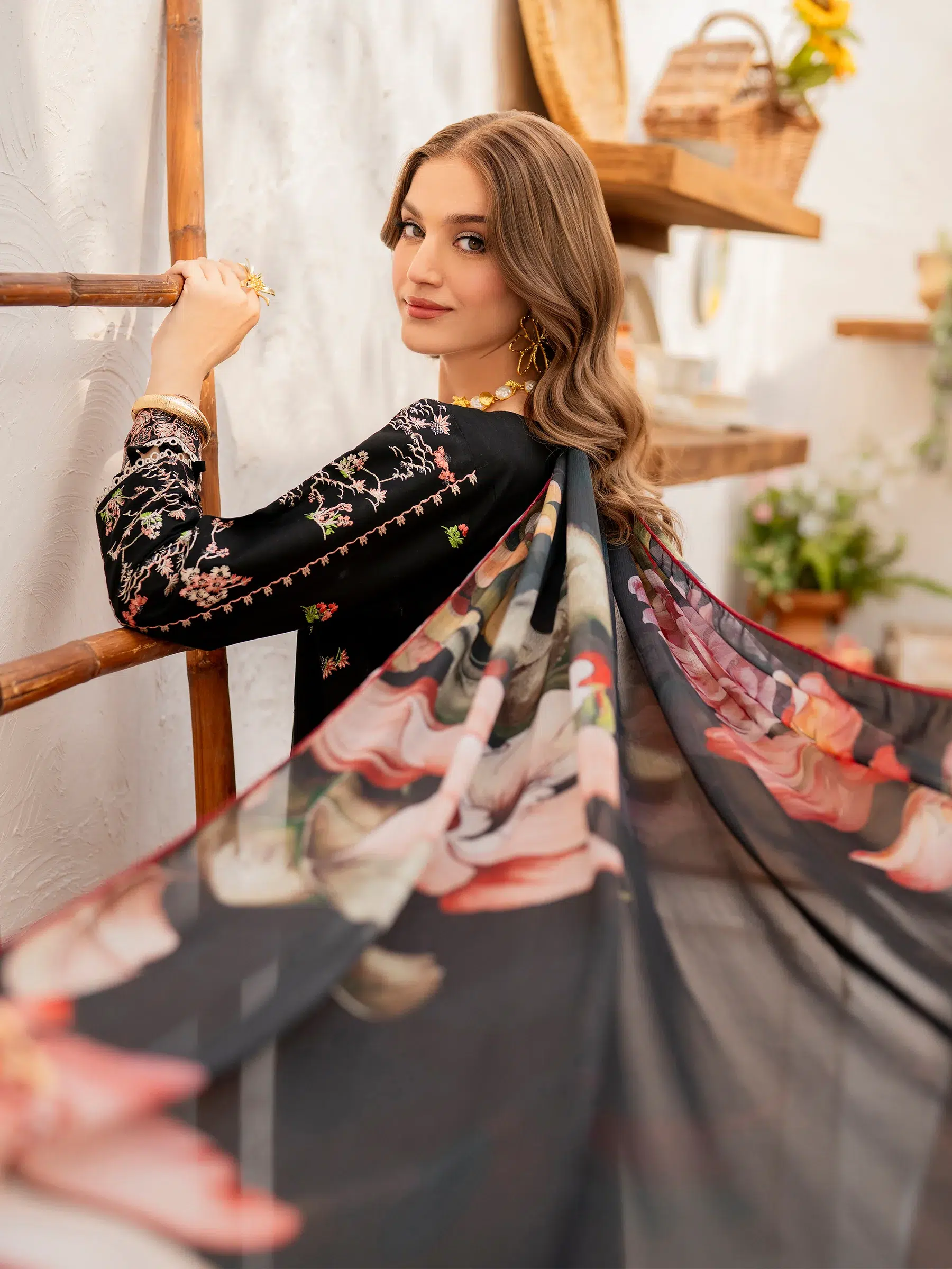 Husn-E-Arah Unstitched Lawn - Image 4