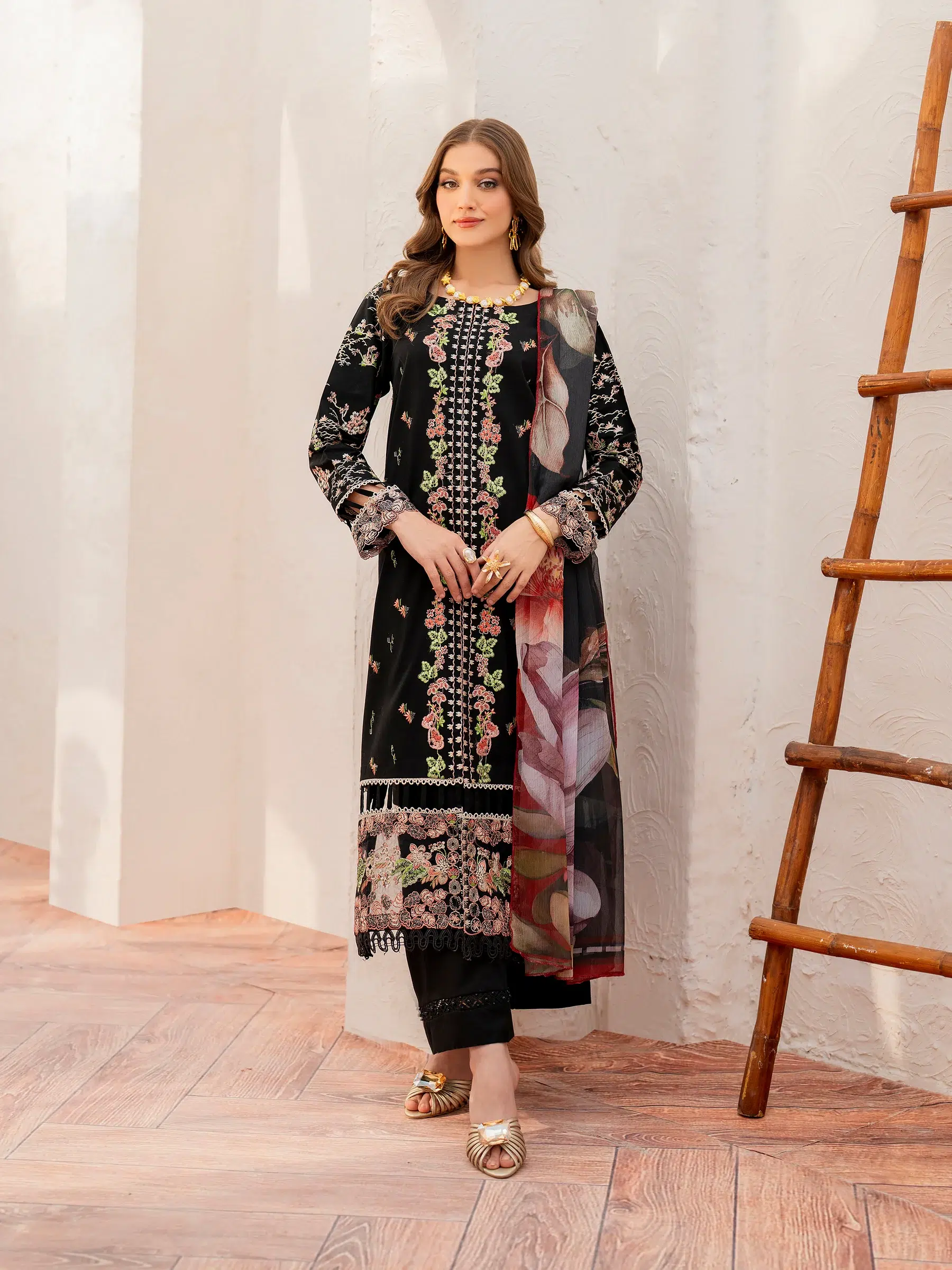 Husn-E-Arah Unstitched Lawn - Image 5