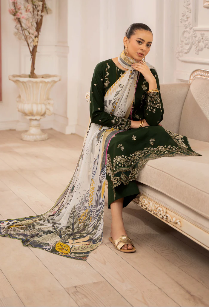 Inara Unstitched 3 Piece Lawn - Image 3