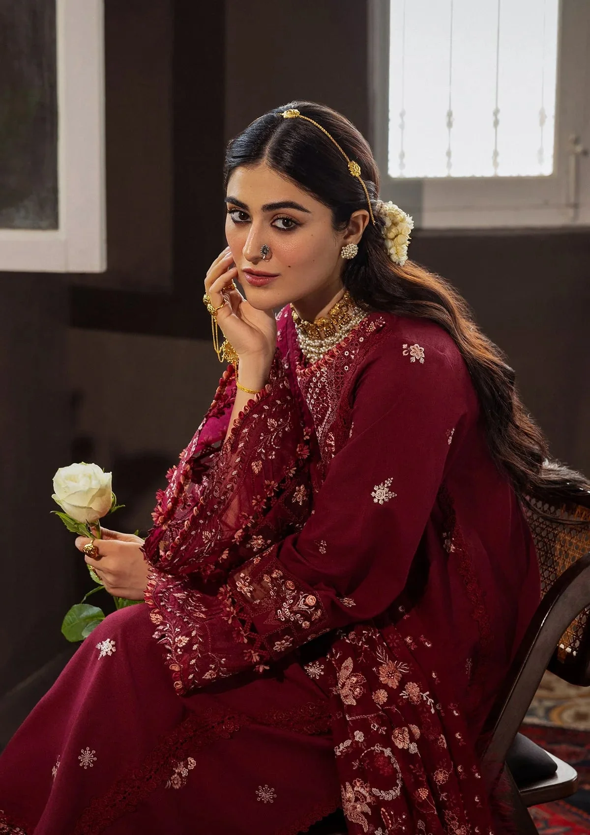 Karandi with Embroidered Chiffon - Image 10