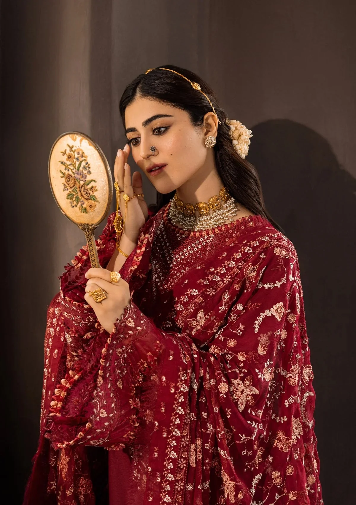 Karandi with Embroidered Chiffon - Image 8