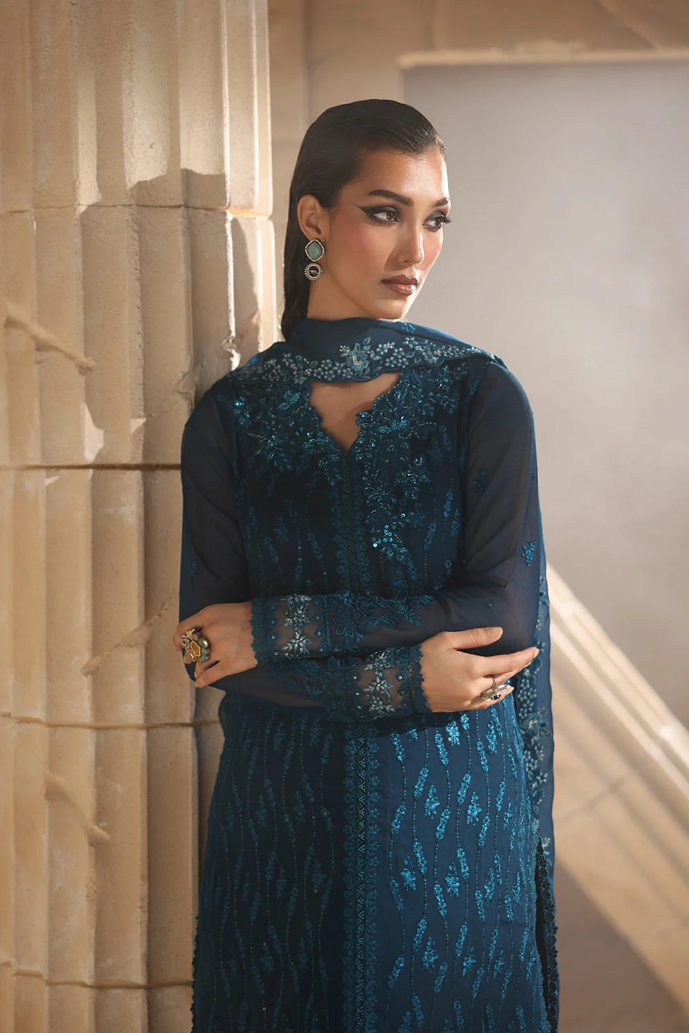 Luxe Embroidered Chiffon - Image 3