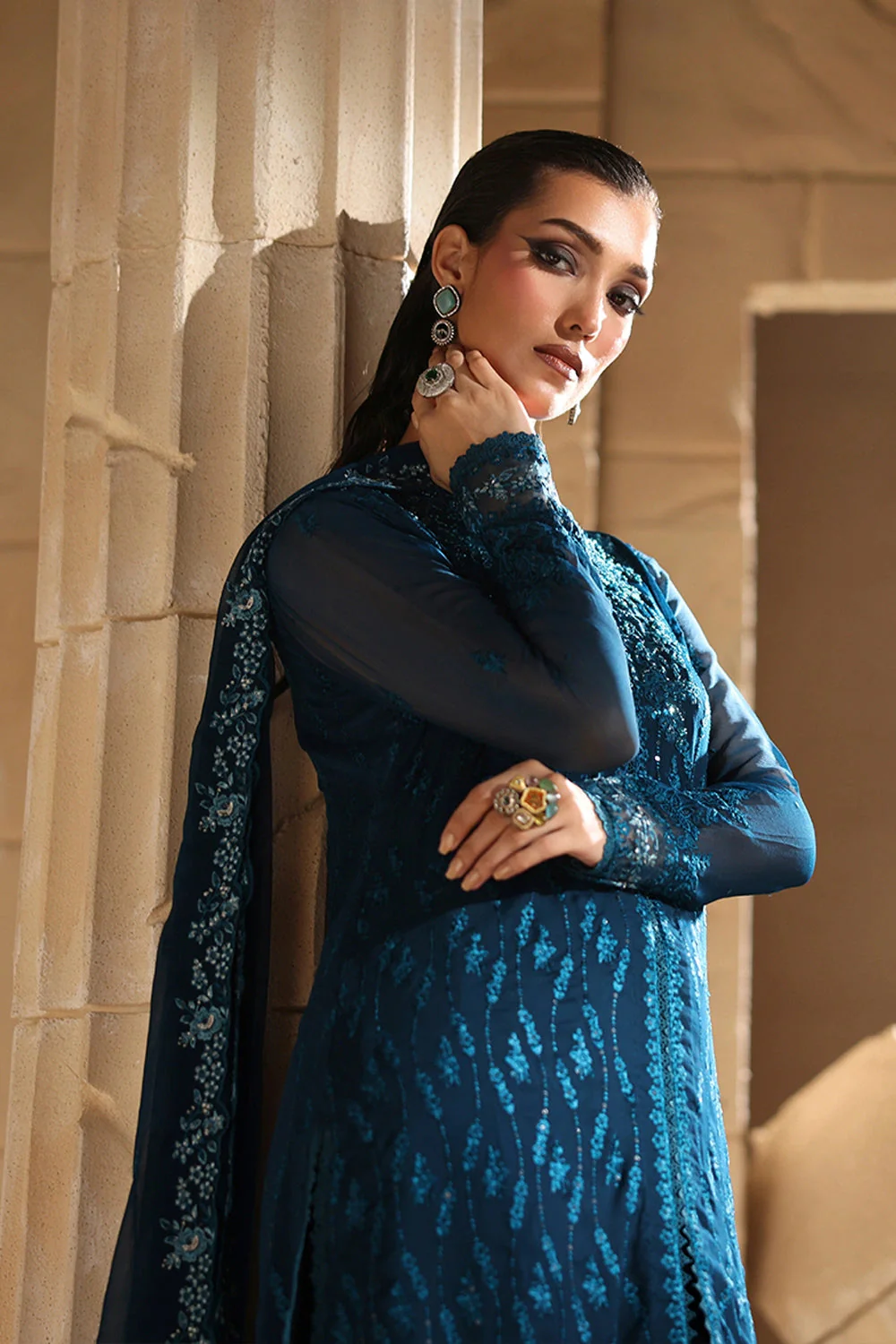 Luxe Embroidered Chiffon - Image 9