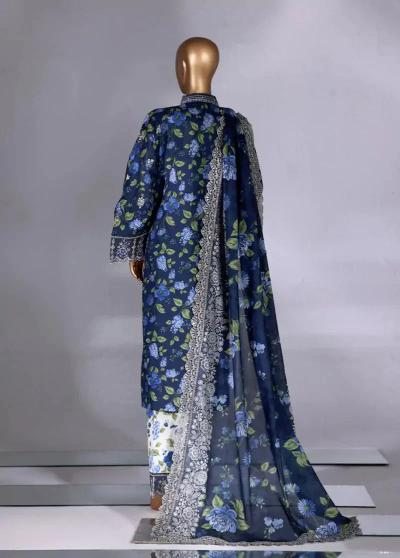 Luxury Embroidered Lawn 3 Piece - Image 2