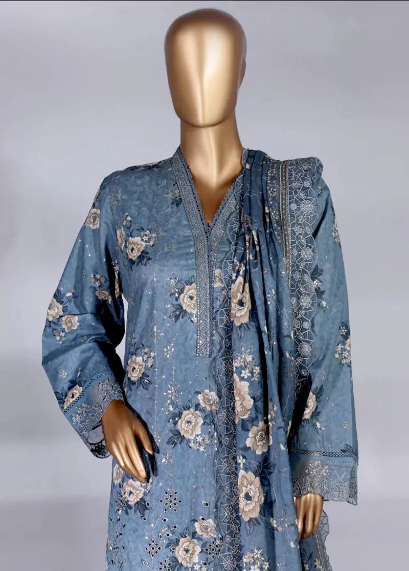 Luxury Embroidered Lawn 3 Piece - Image 3