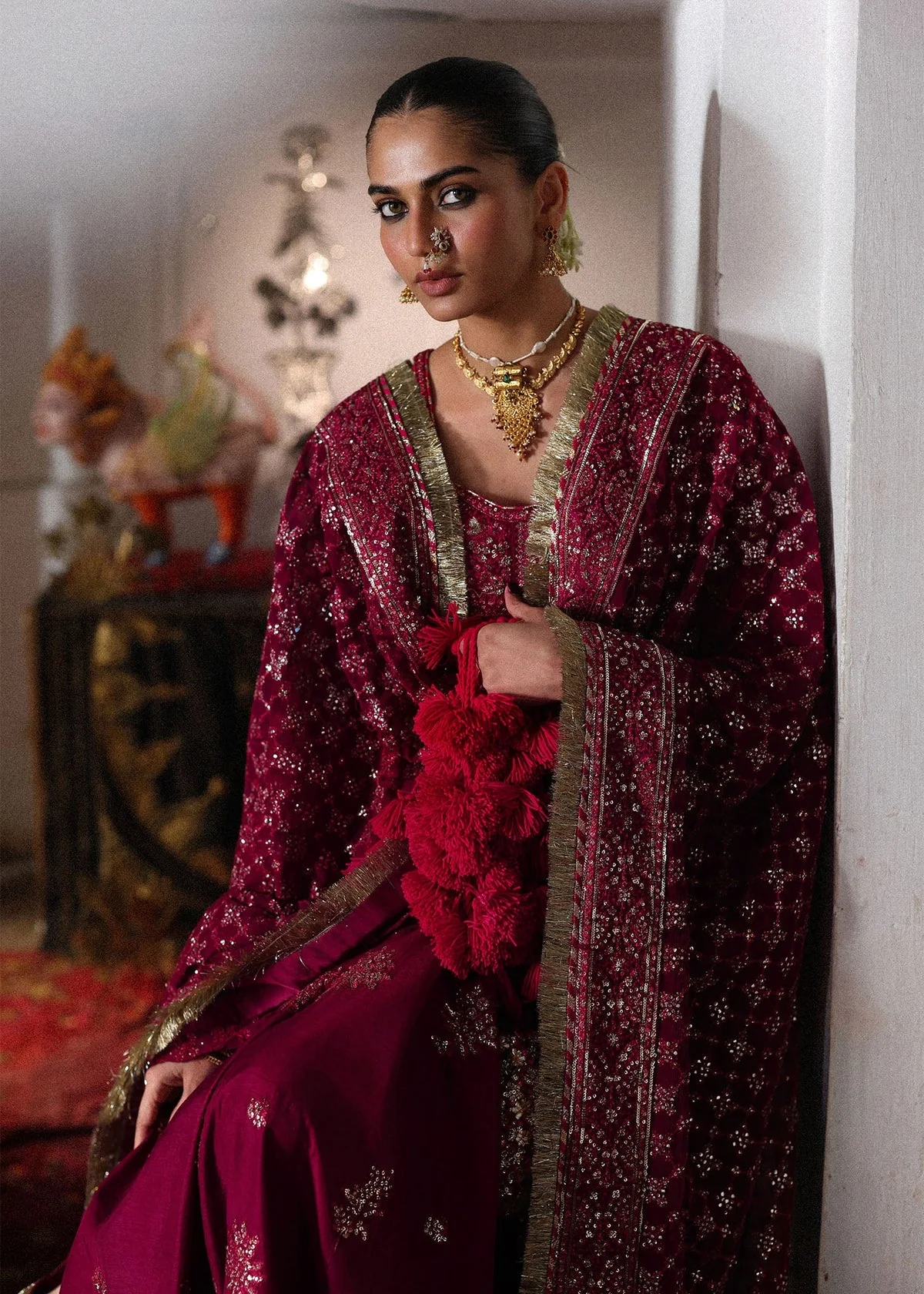 Luxury Festive Unstitched Suit - Image 4