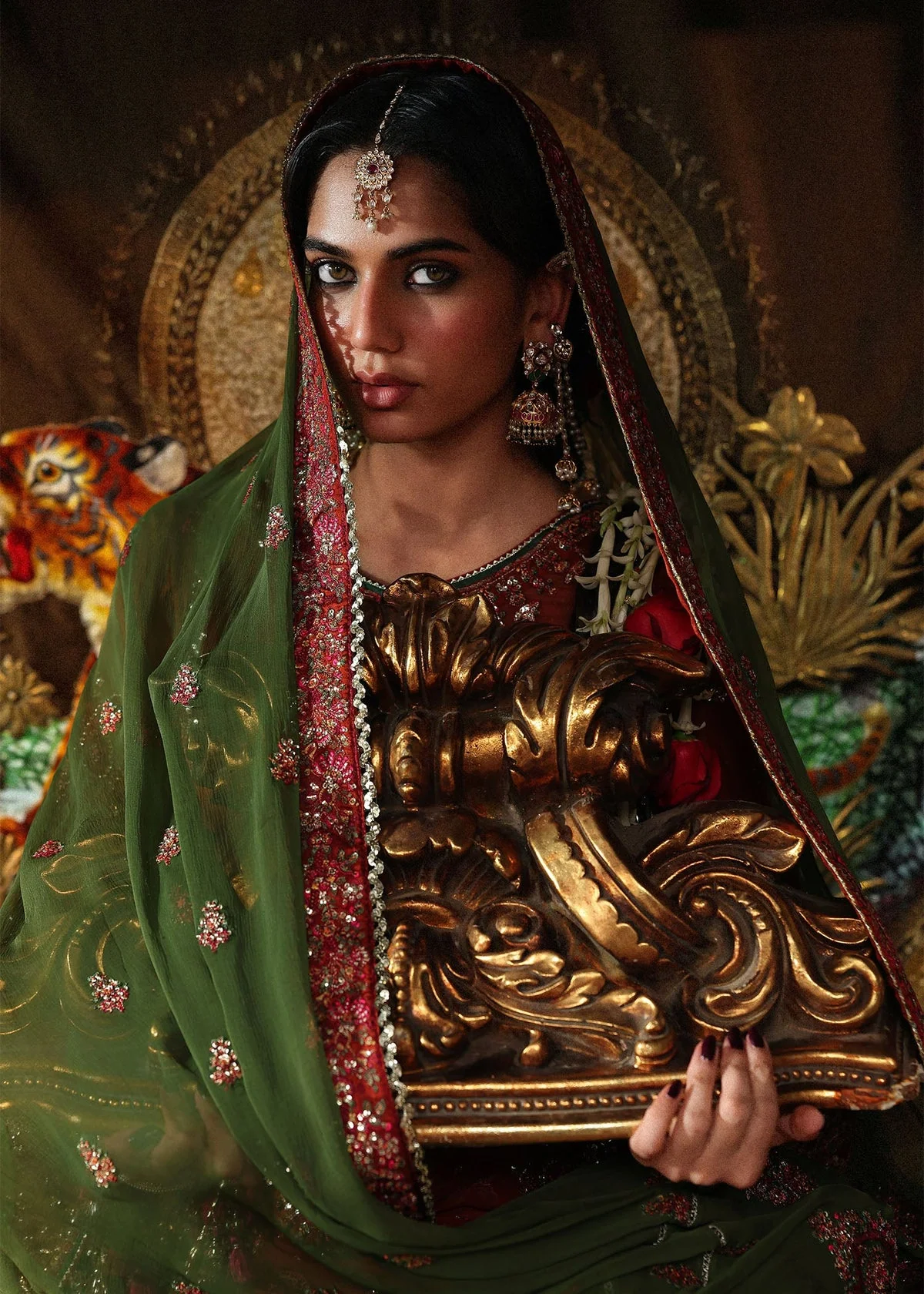 Luxury Festive Unstitched Suit - Image 4