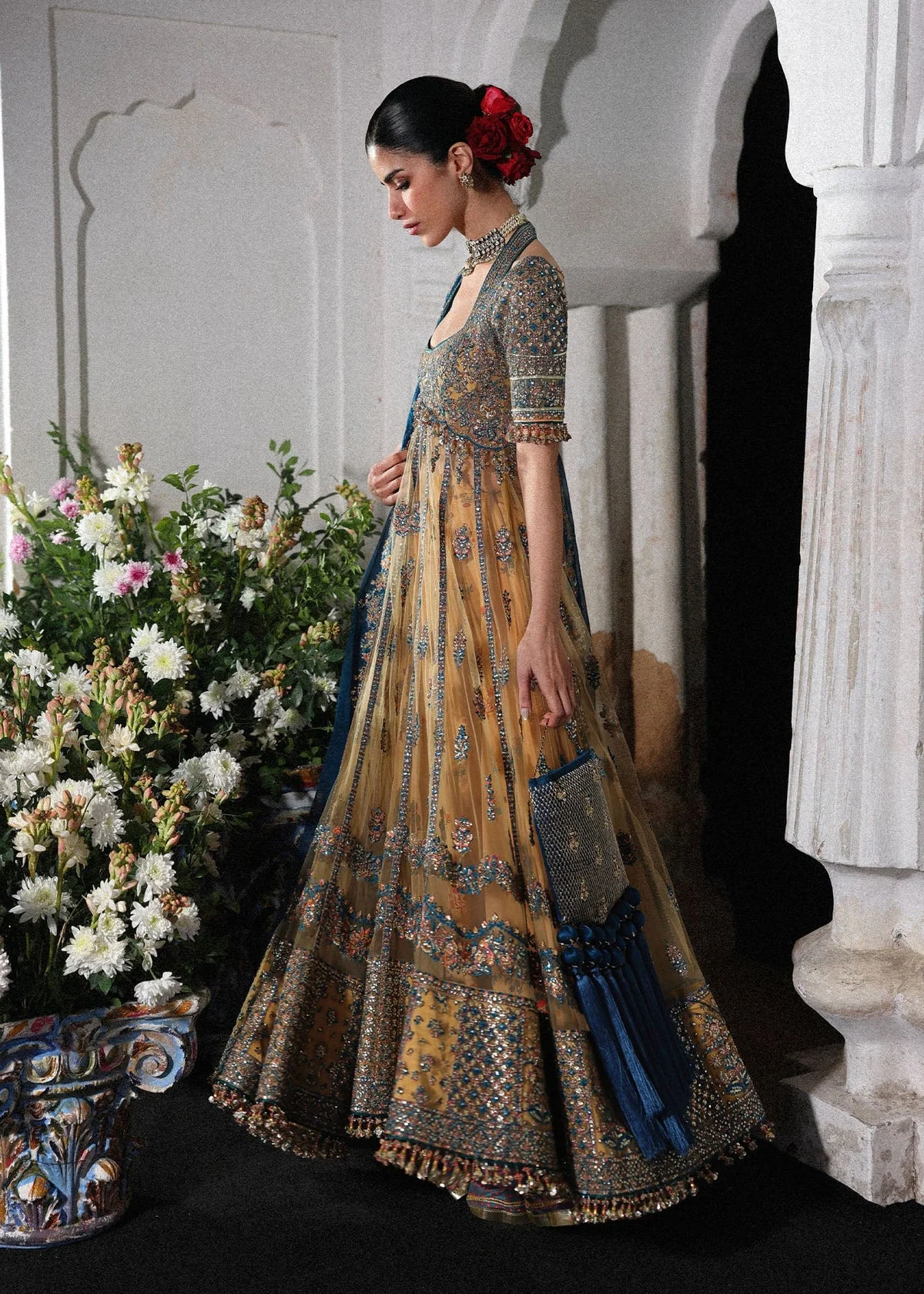 Luxury Festive Unstitched Suit - Image 4