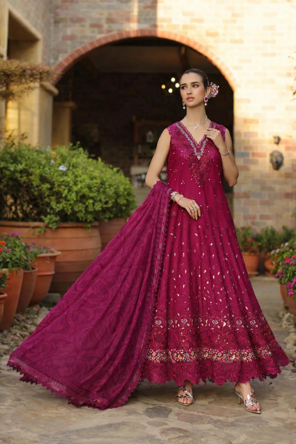 Luxury Schiffli Lawn Laserkar