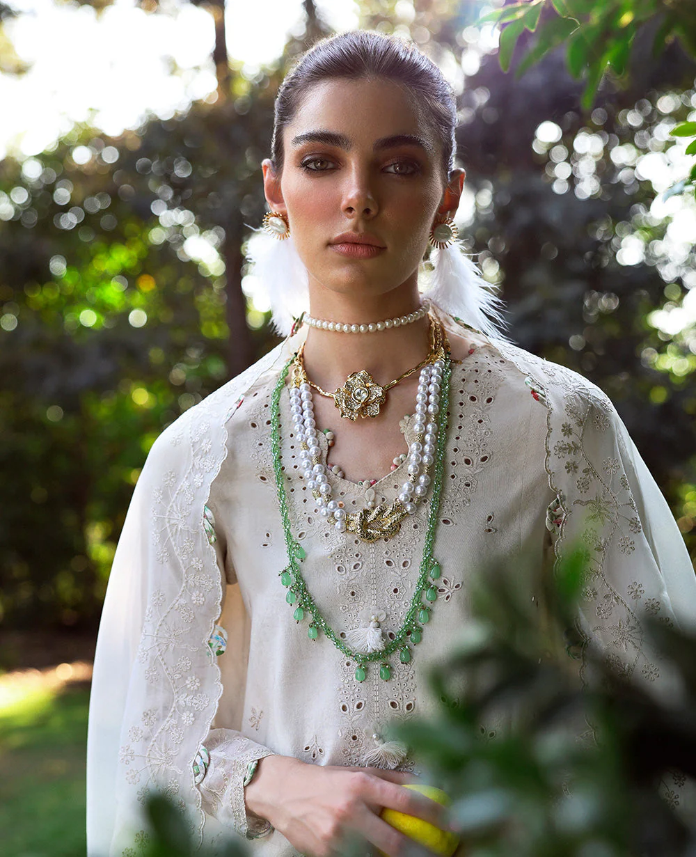 Jacquard Embroidered Ensemble - Image 3