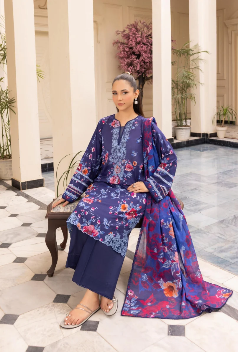 Mahajal Unstitched Three Piece Collection - Image 2