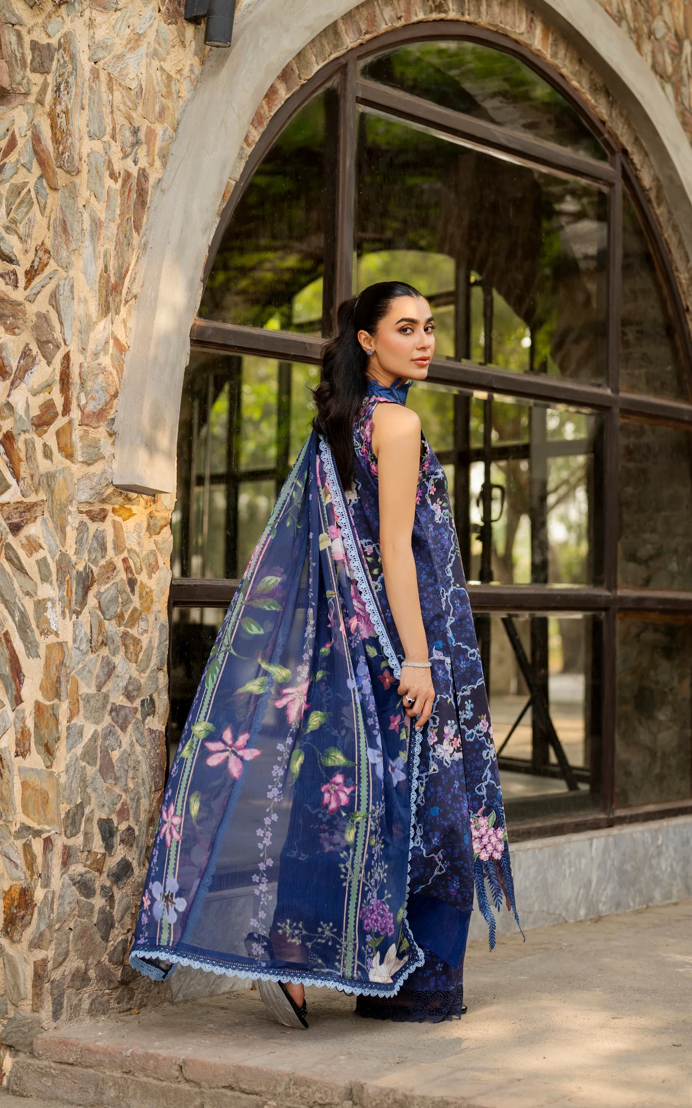 Meraki 3pcs Embroidered Unstitched Summer - Image 2