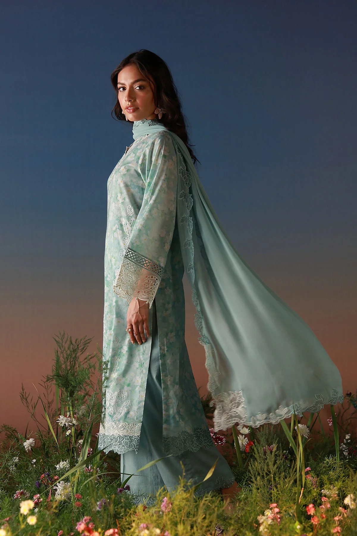 Mirha - 3 Piece Embroidered - Image 3