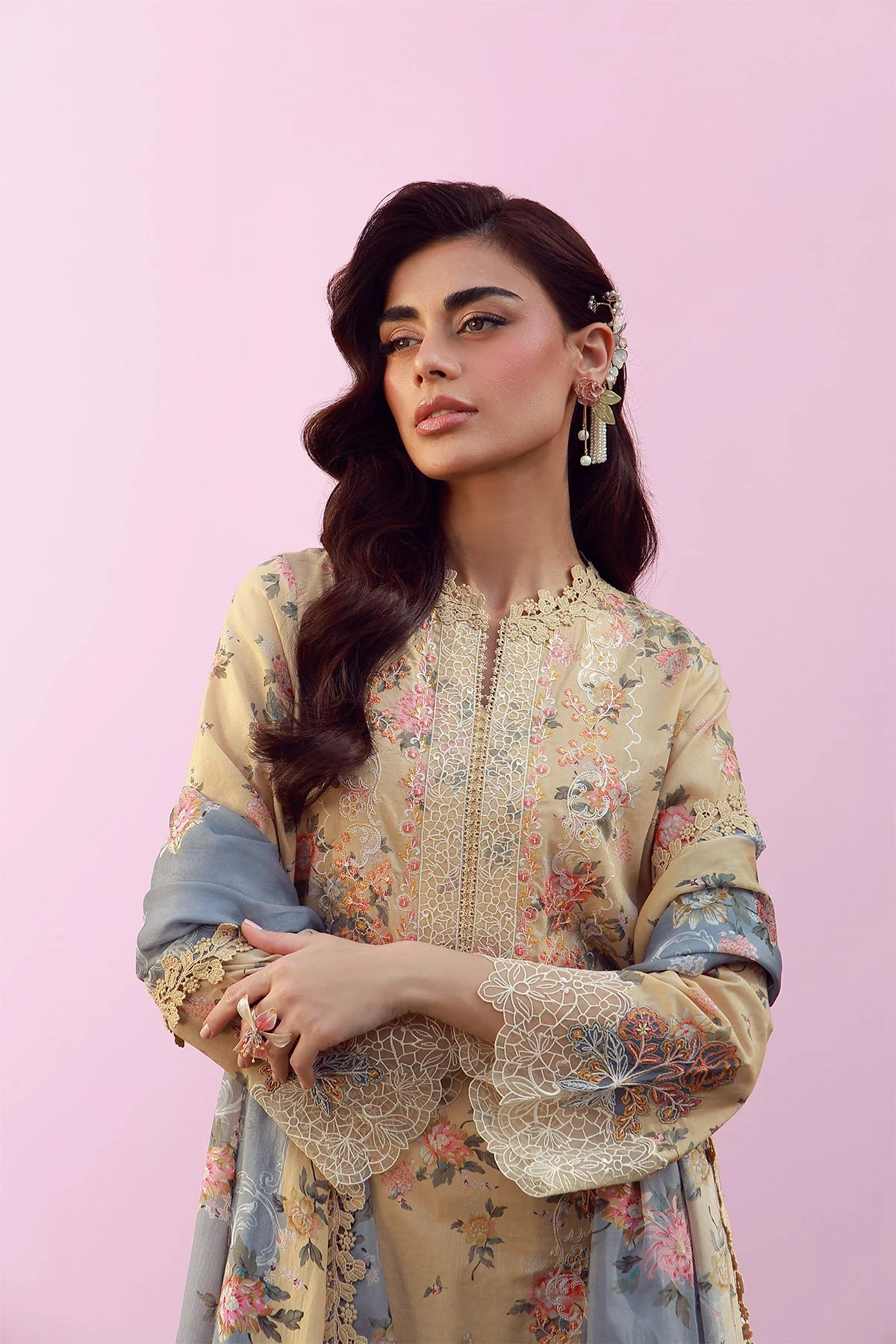Mirha - 3 Piece Embroidered - Image 3